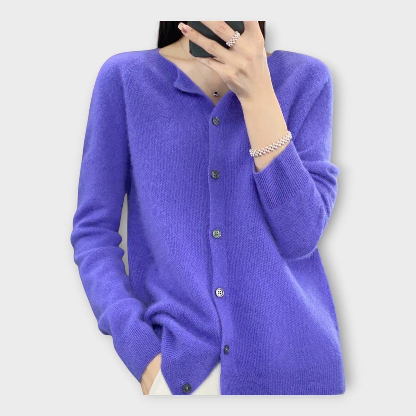 Cárdigan elegante com botões
