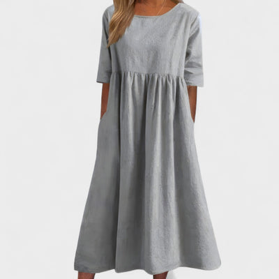 Catarina - Vestido de algodão lisonjeiro