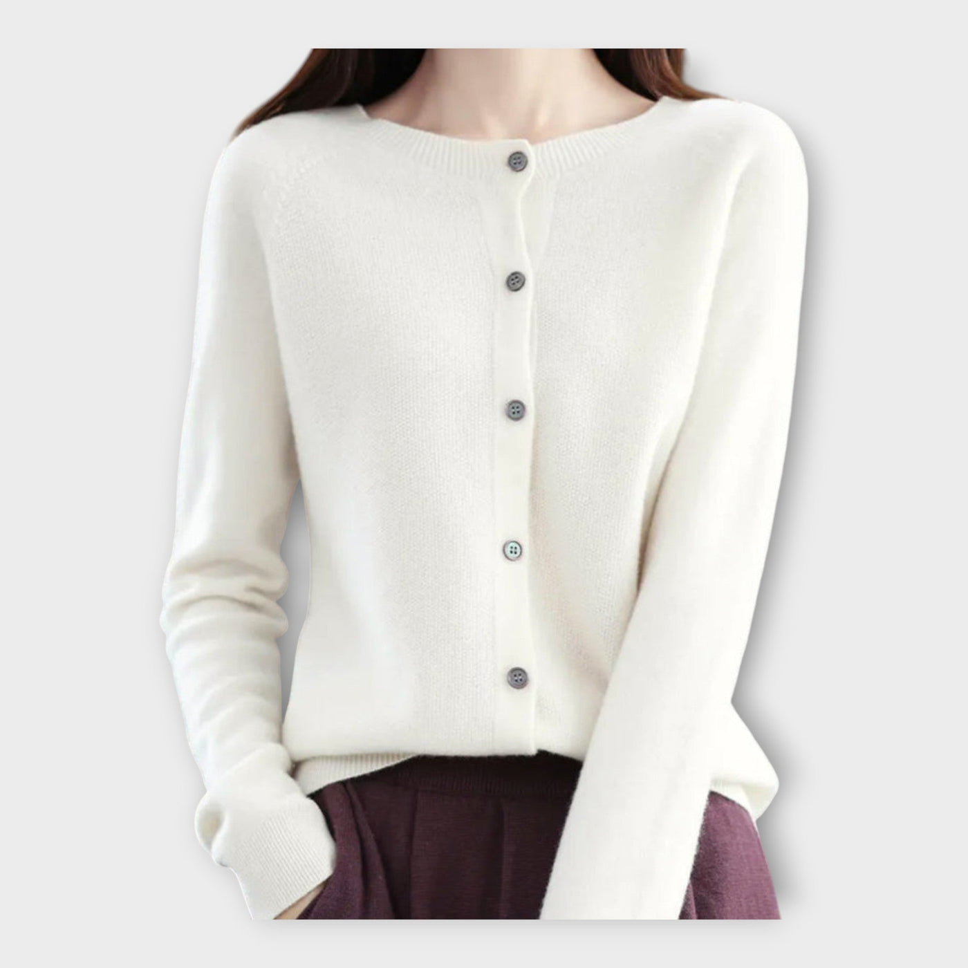 Cárdigan elegante com botões