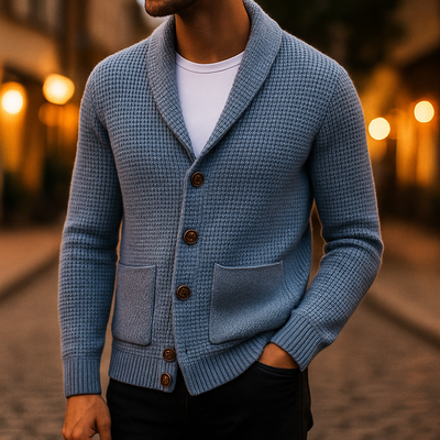 Cardigan Montblau