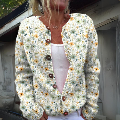 Leilani™ – Cardigan quente e elegante com estampado floral