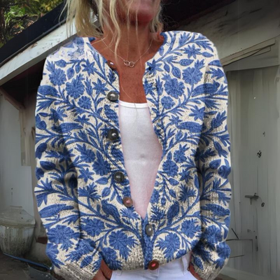 Leilani™ – Cardigan quente e elegante com estampado floral