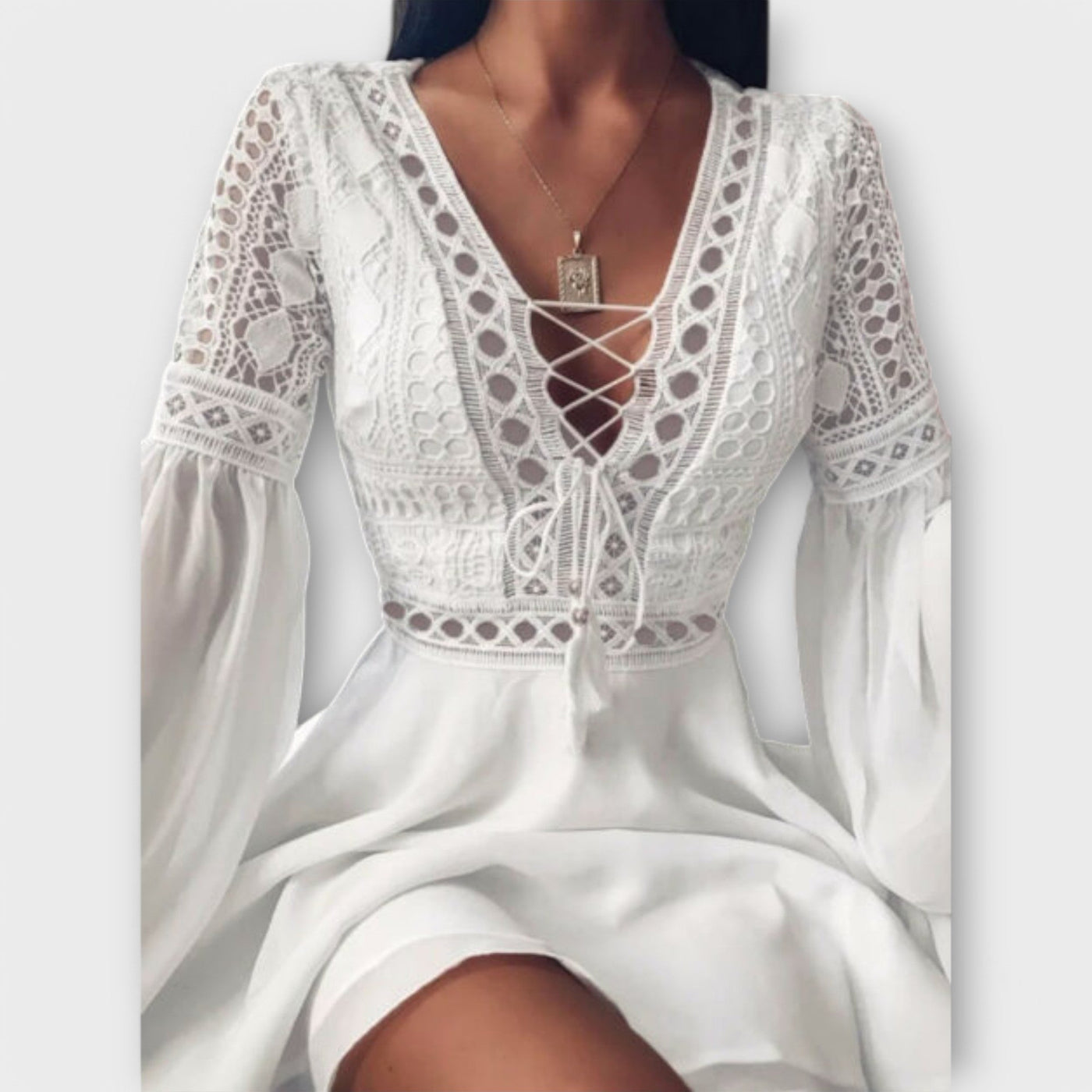 Paula - Vestido Boho Curto Perfeito
