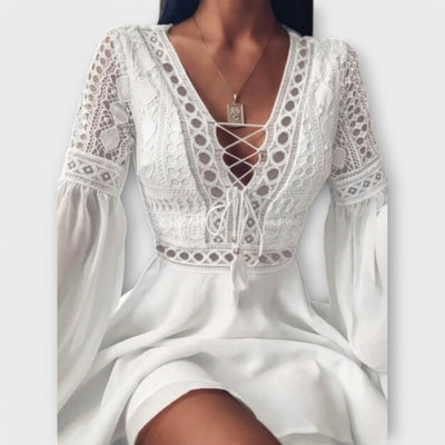 Paula - Vestido Boho Curto Perfeito