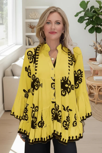 NYSSA – BLUSA BORDADA ELEGANTE