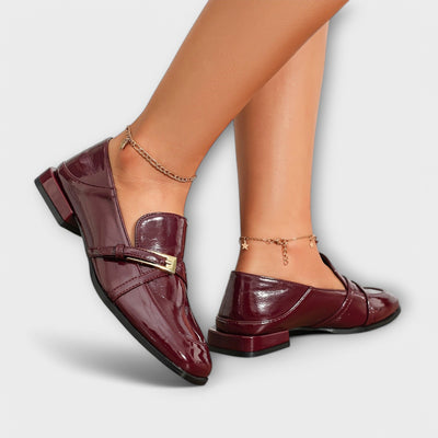 Isabel - Mocassins Bordô