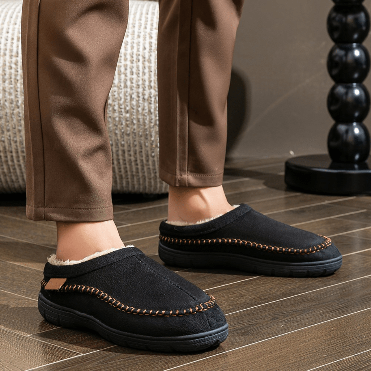 Brenic – Pantufas Casuais Elegantes para Homem