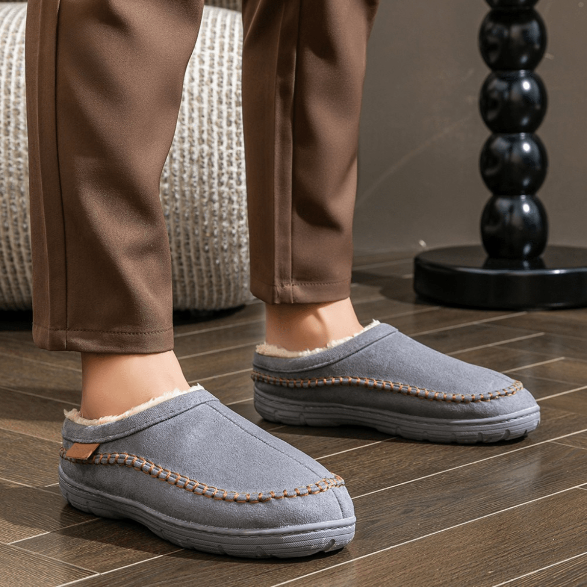 Brenic – Pantufas Casuais Elegantes para Homem