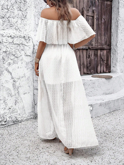 Beatriz - Vestido maxi com ombros à mostra